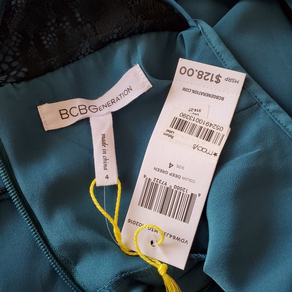 BCBGeneration Teal and Black Maxi Dress - Picture 6 of 7
